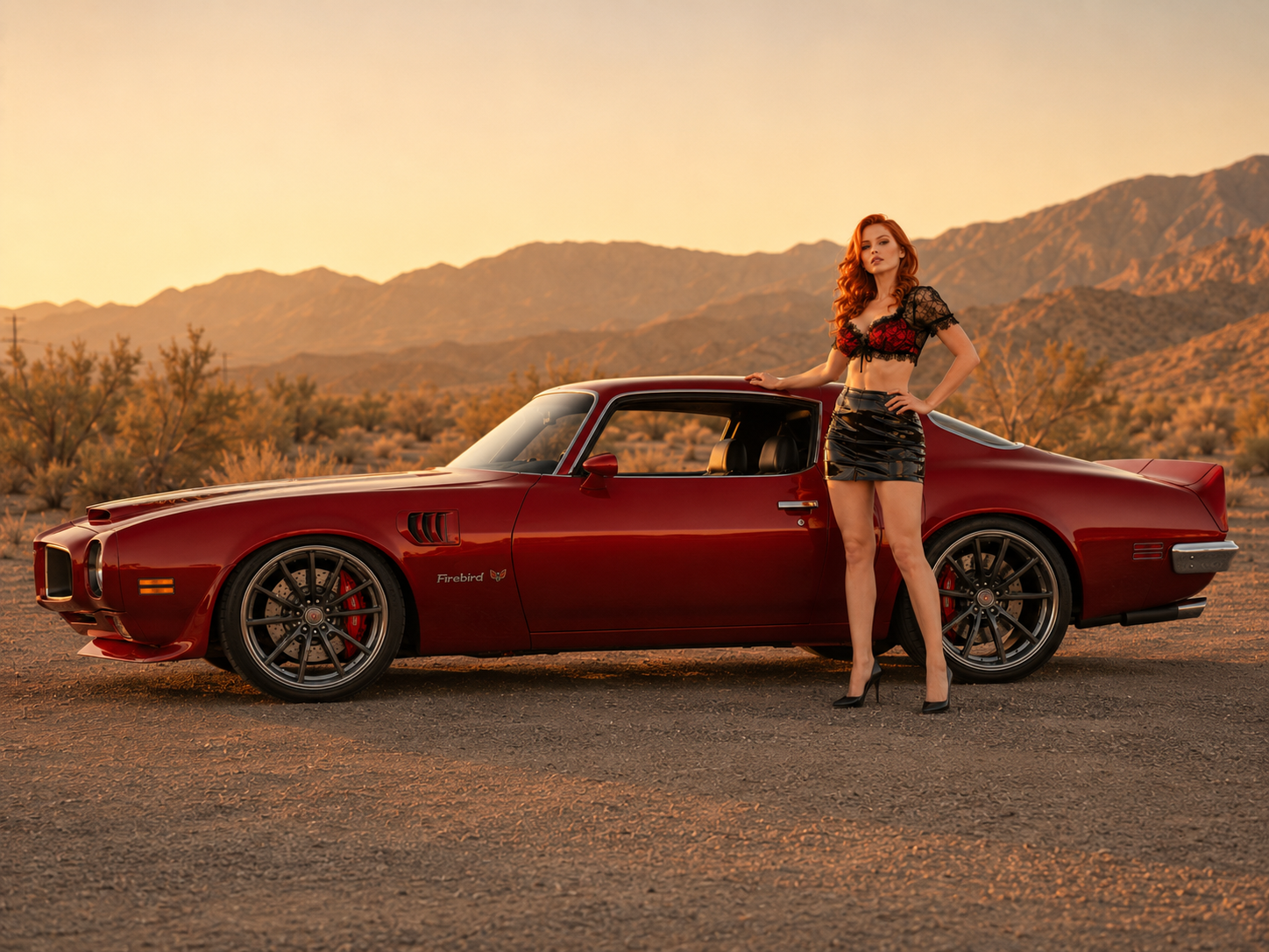 Scarlett and her 1970 Firebird