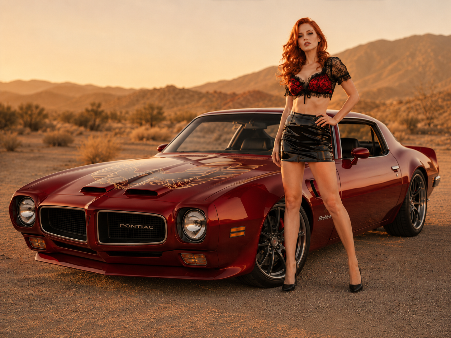 Scarlett Vance with her Firebird